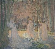 Maurice Denis Spring Landscape with Figures USA oil painting artist